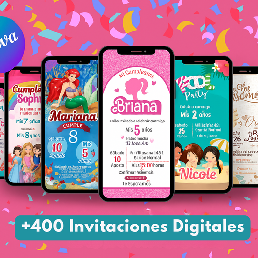 +400 Invitaciones Digitales 💌 para toda ocasión