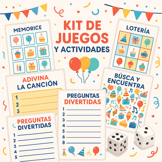 🎲 Diversión Garantizada en tu Fiesta: +100 juegos y dinámicas para niños y adultos.