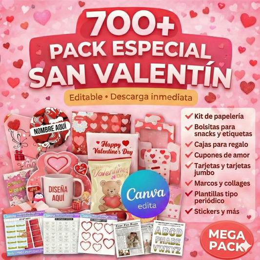 Pack Especial SAN VALENTÍN ❤️ (+700 diseños)